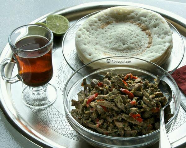 Liver with Injera